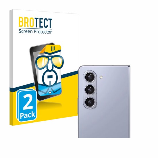 BROTECT - Protecteur d'écran pour Samsung Galaxy Z Fold 5 (objectif d'appareil photo uniquement) - Film de protection transparent (2 pièces)