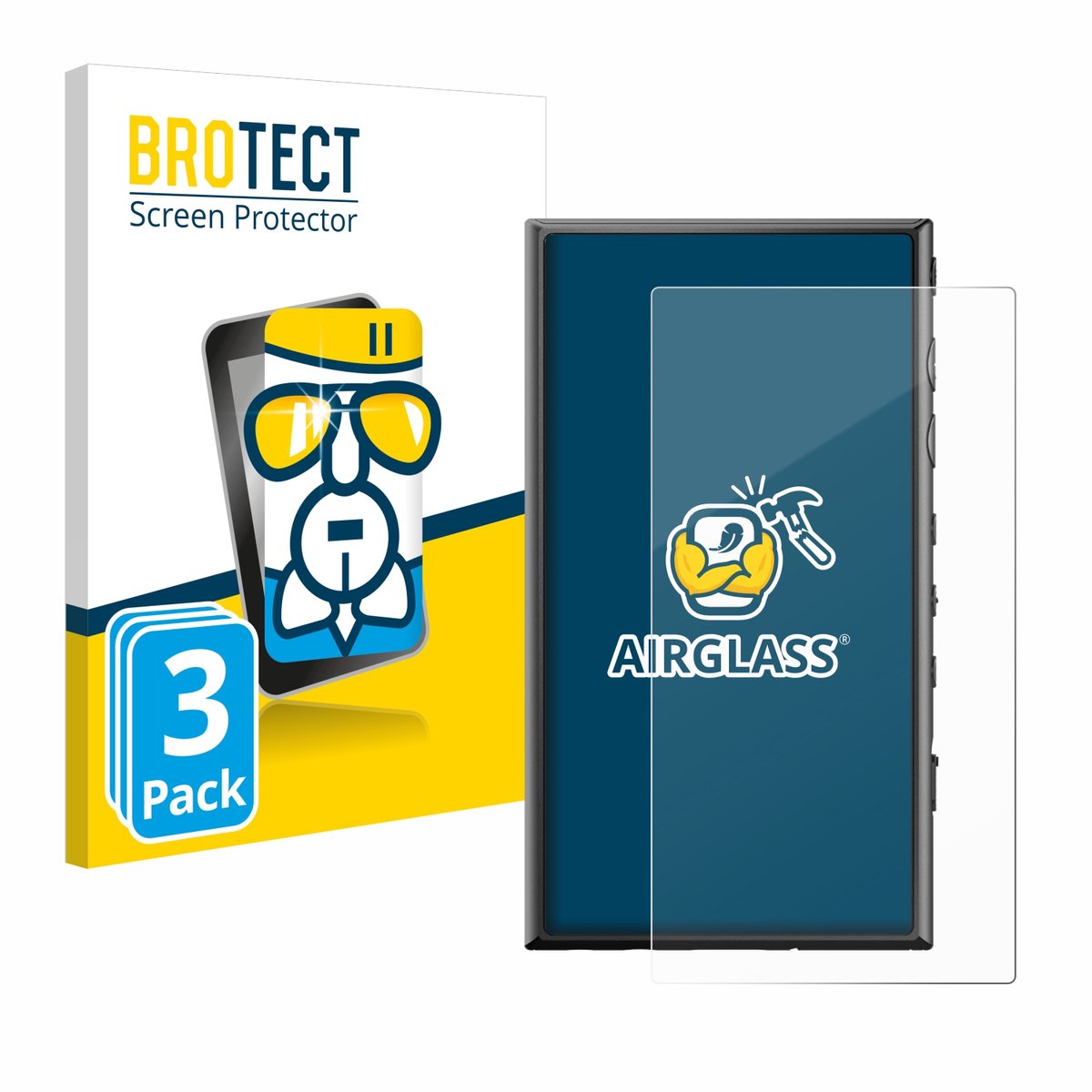 Screenprotector 3 Stuks voor Sony Walkman NW-A306 Beschermglas transparant