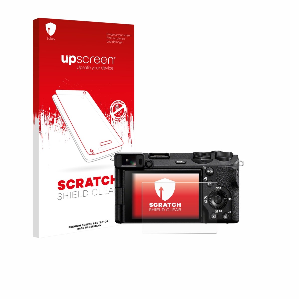 upscreen - Screenprotector voor Sony Alpha 6700 - Folie Beschermfolie transparant