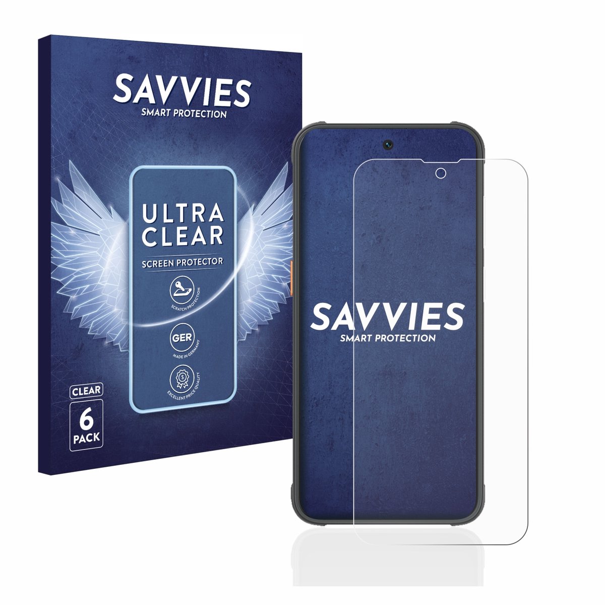 Savvies - Screenprotector voor Blackview BV5200 - Folie Beschermfolie transparant 6 Stuks