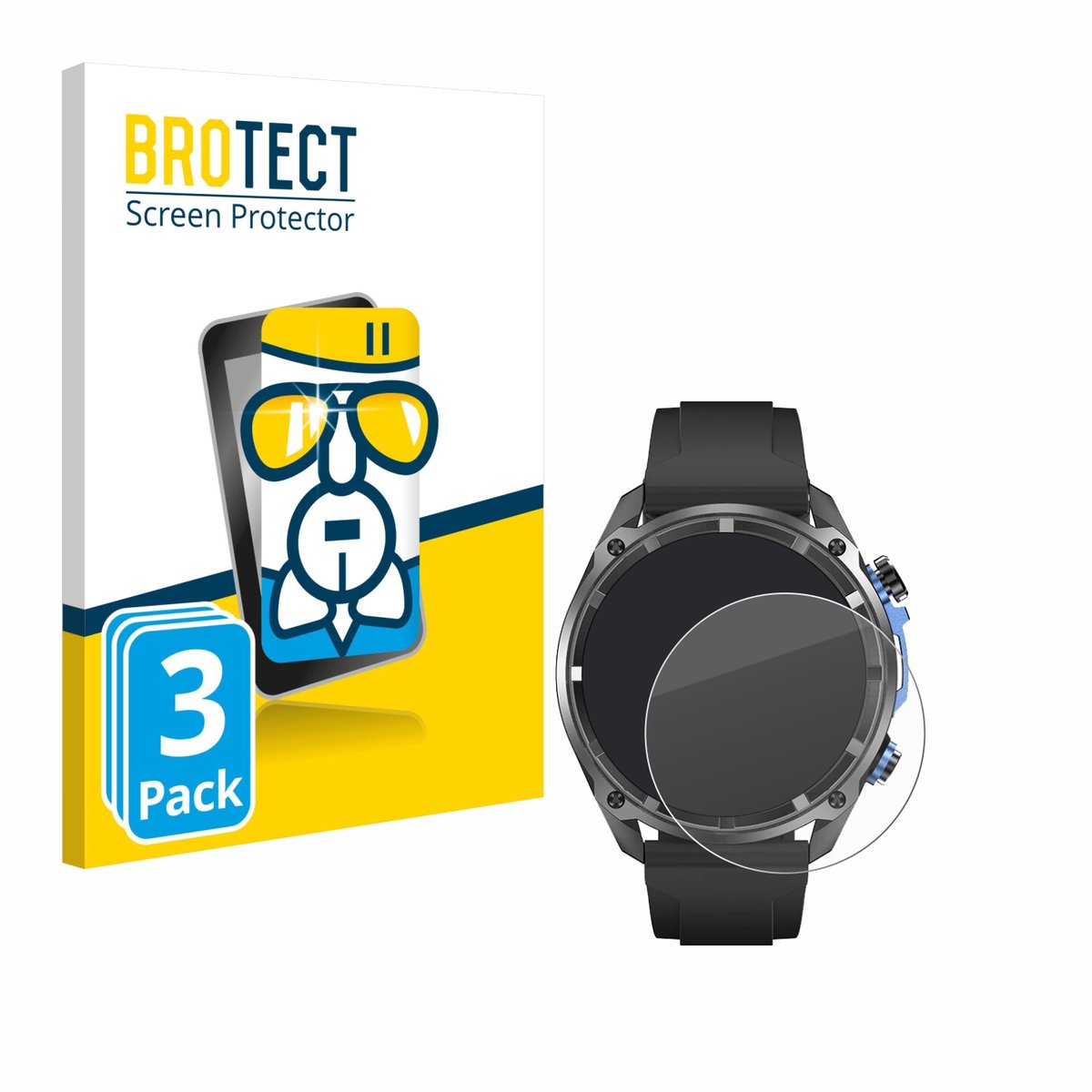Screenprotector 3 Stuks voor DTNO.1 DTG1 1.43" Beschermglas transparant