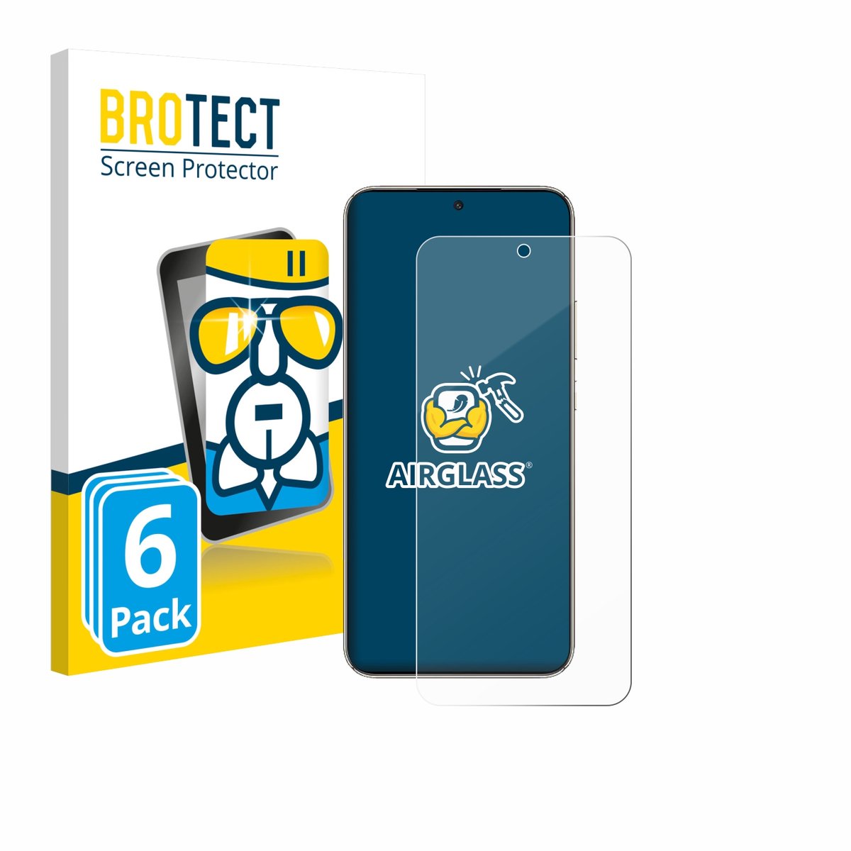 Screenprotector 6 Stuks voor Honor X70 Beschermglas transparant