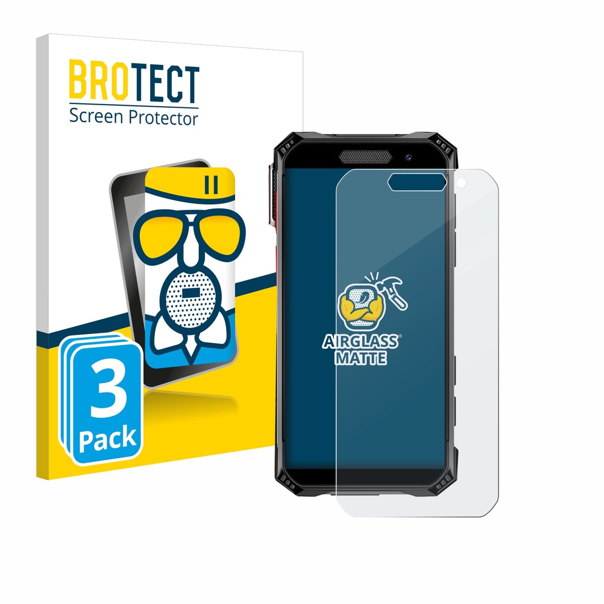 BROTECT - Screenprotector voor Soyes S10 Max - Folie Beschermfolie Beschermglas matte 3 Stuks
