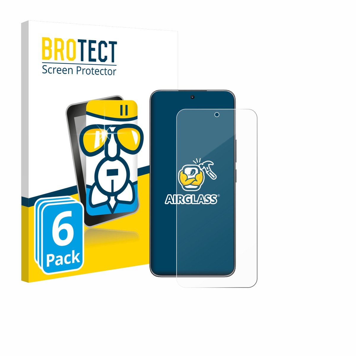 Screenprotector 6 Stuks voor Honor X60 GT Beschermglas transparant