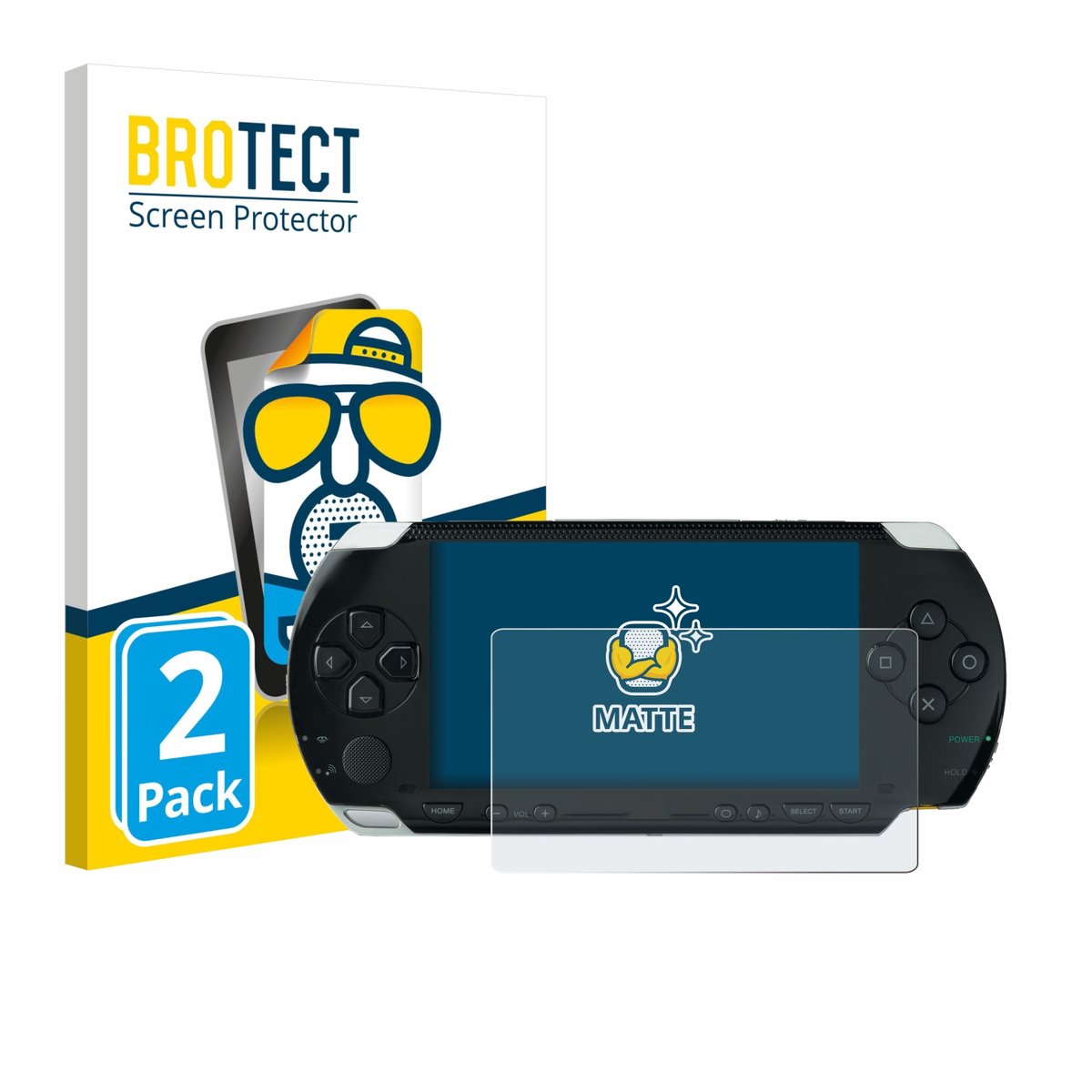 BROTECT - Screenprotector voor Sony PSP 1000 - Folie Beschermfolie matte 2 Stuks