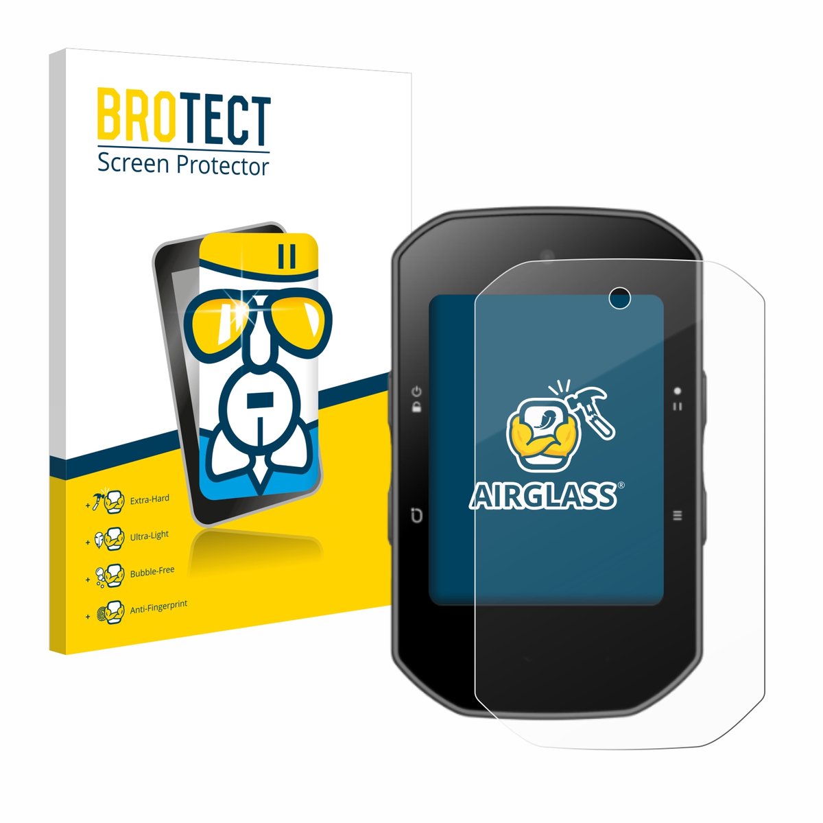 Screenprotector voor Bryton Rider S500 Beschermglas transparant