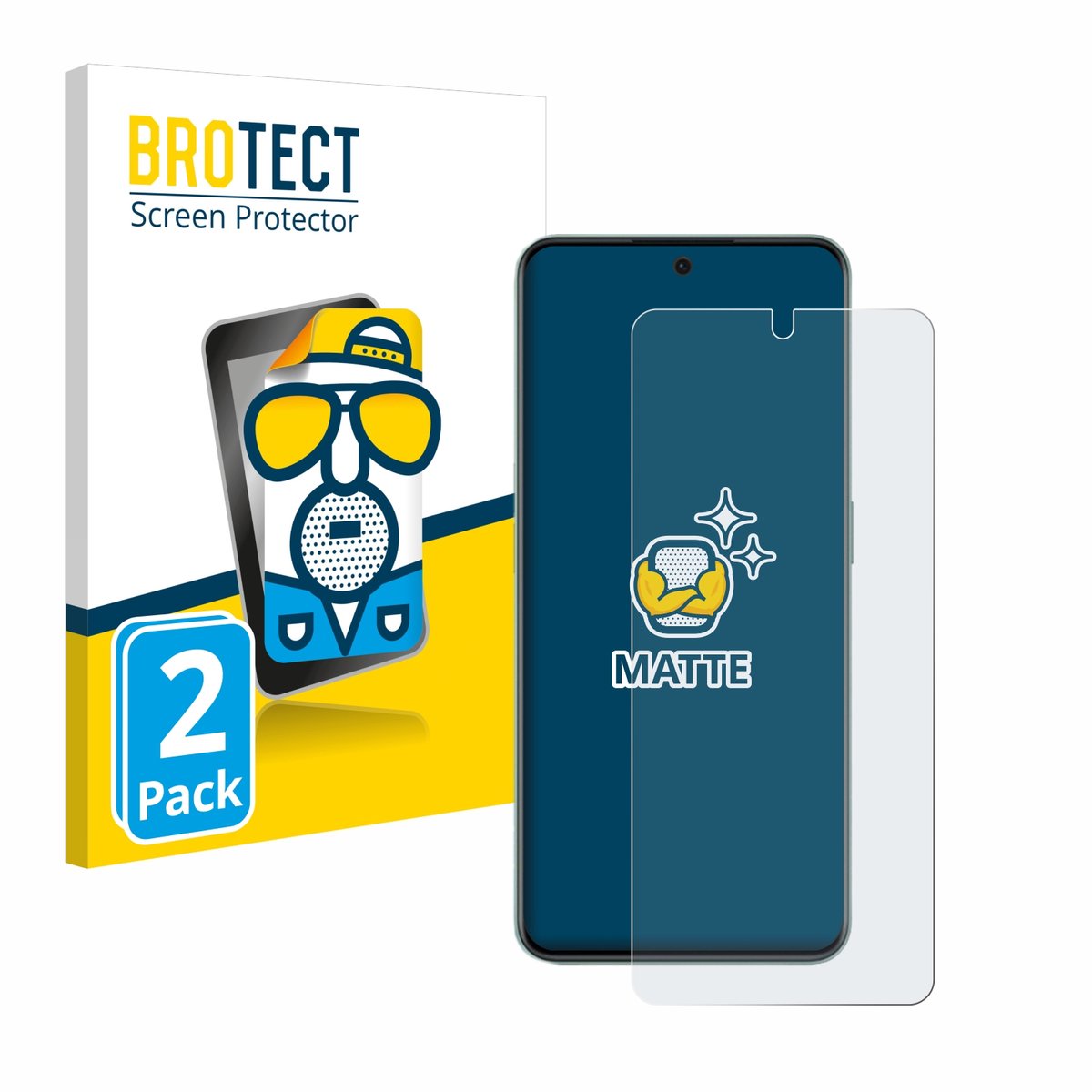 BROTECT - Screenprotector voor OnePlus 10R - Folie Beschermfolie matte 2 Stuks