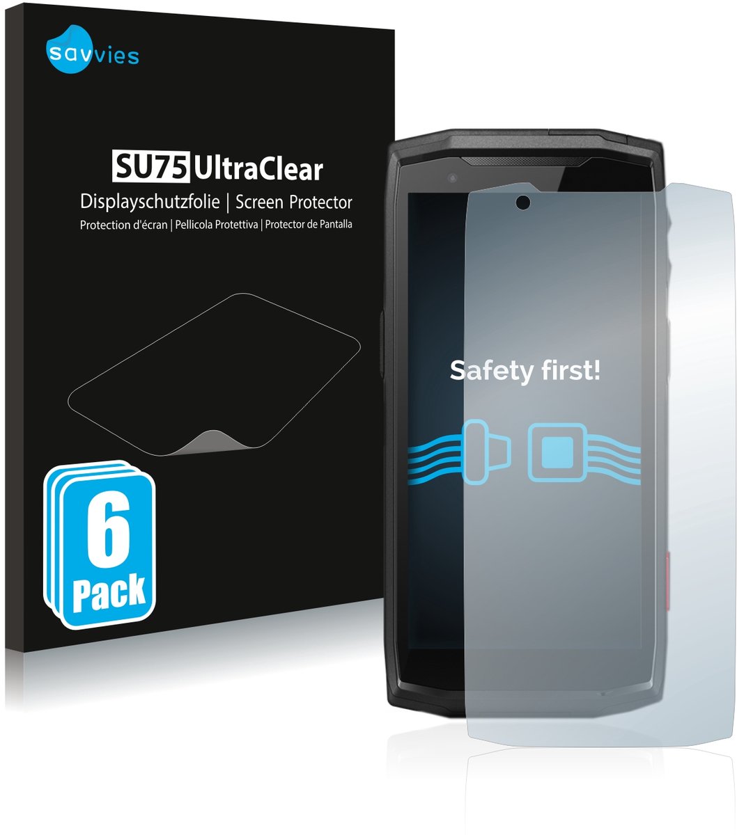 Savvies - Screenprotector voor Crosscall Core-M5 - Folie Beschermfolie transparant 6 Stuks