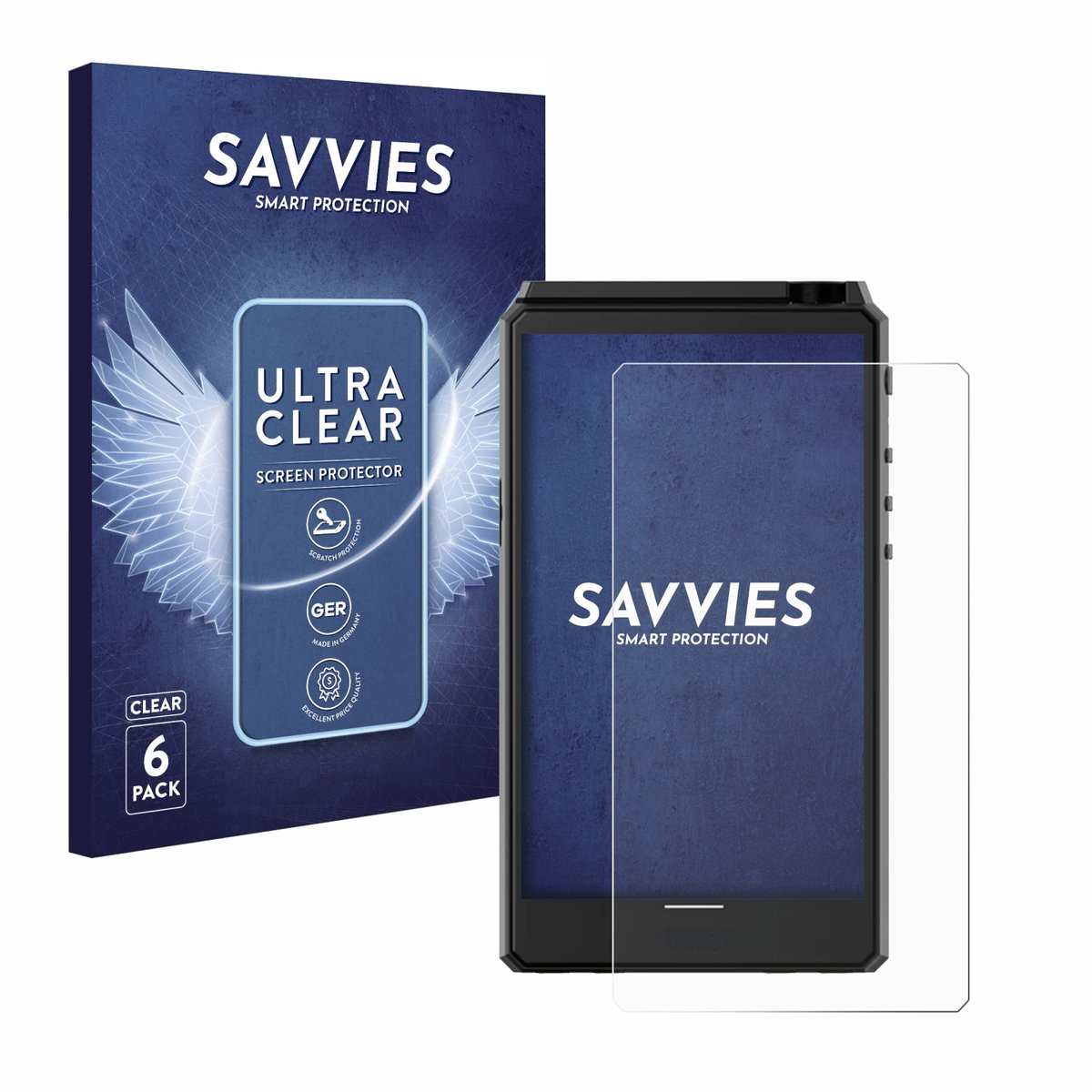Savvies - Screenprotector voor Hiby R6 III - Folie Beschermfolie transparant 6 Stuks