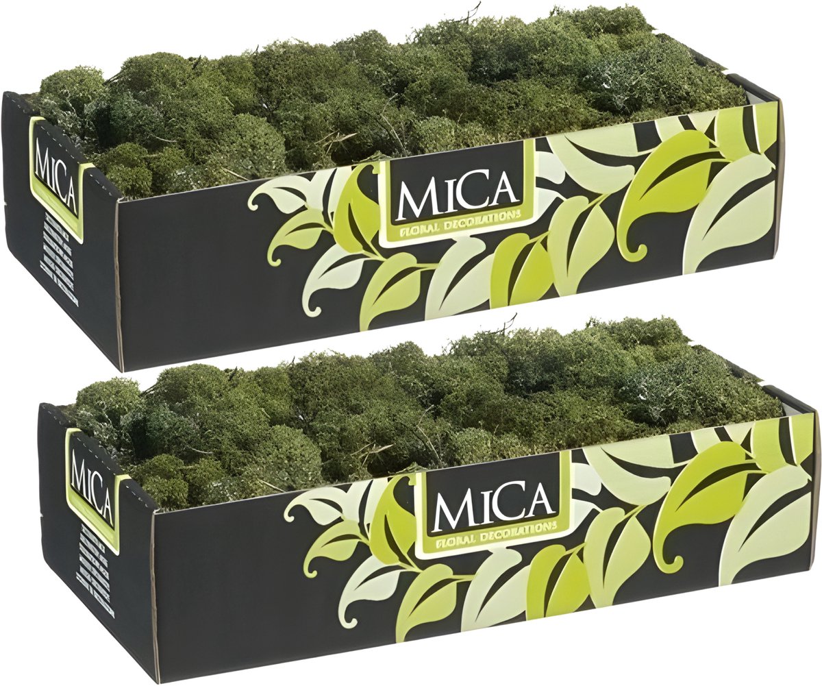 Mica Decorations Rendiermos - 1 kilo - donkergroen - hobby mos - decoratie materialen