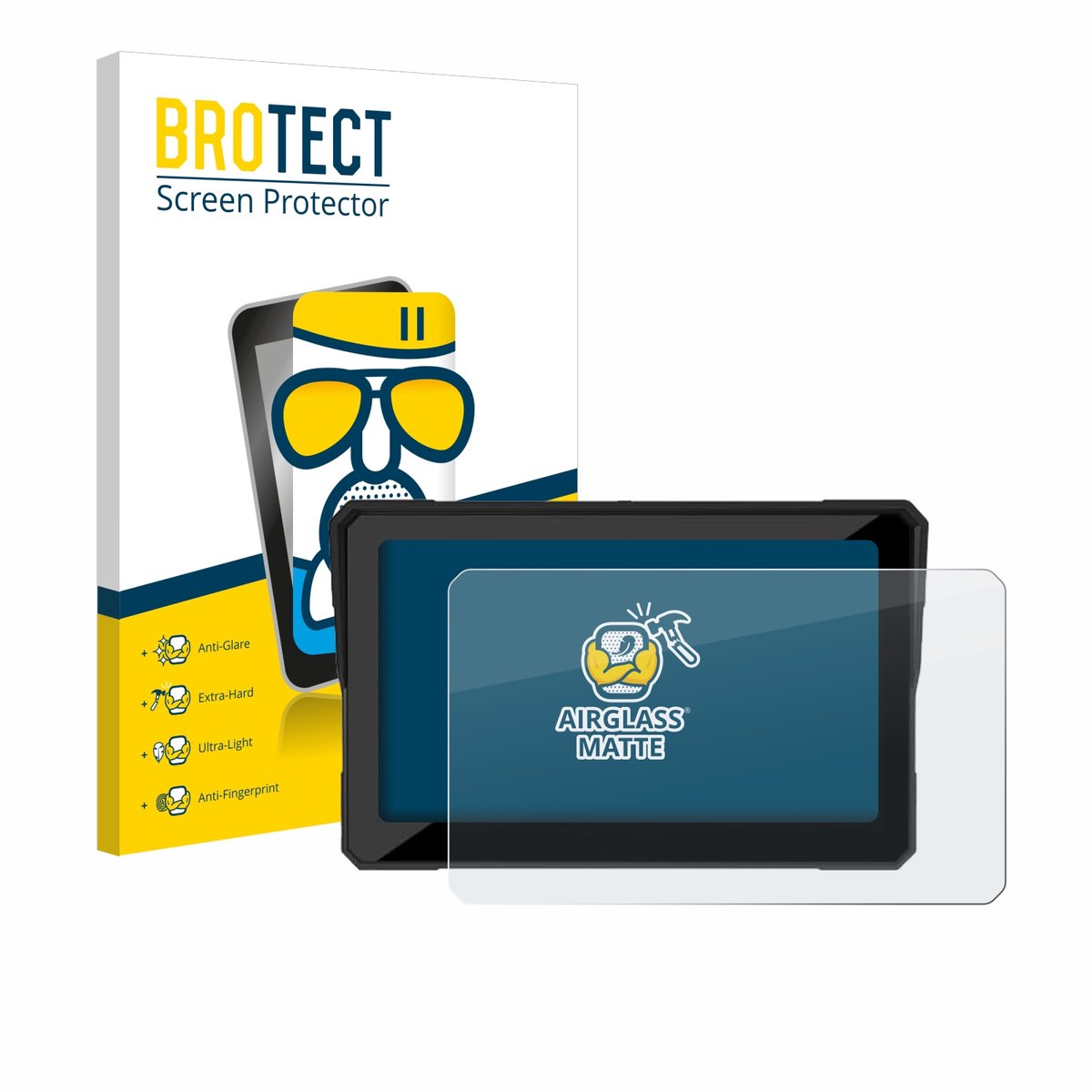 BROTECT - Screenprotector voor Carpuride W702B 7" - Folie Beschermfolie Beschermglas matte
