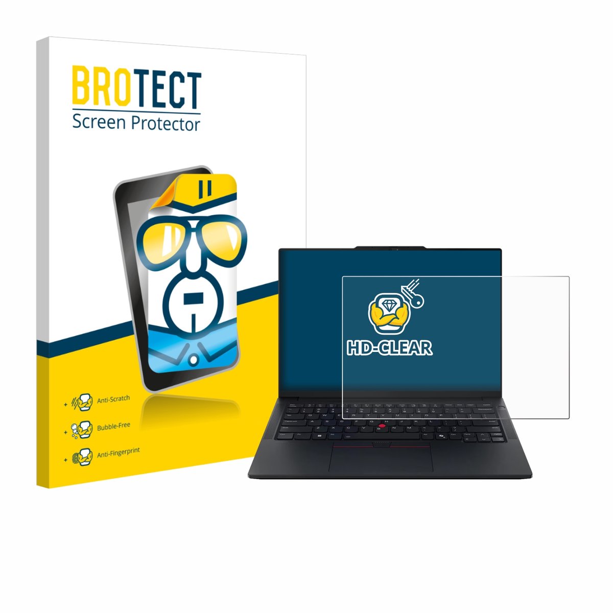 BROTECT - Screenprotector voor Lenovo ThinkPad E14 Gen 7 - Folie Beschermfolie transparant