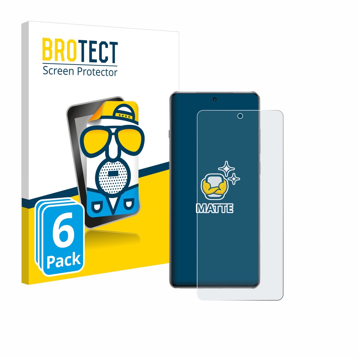 BROTECT - Screenprotector voor OnePlus 13R - Folie Beschermfolie matte 6 Stuks