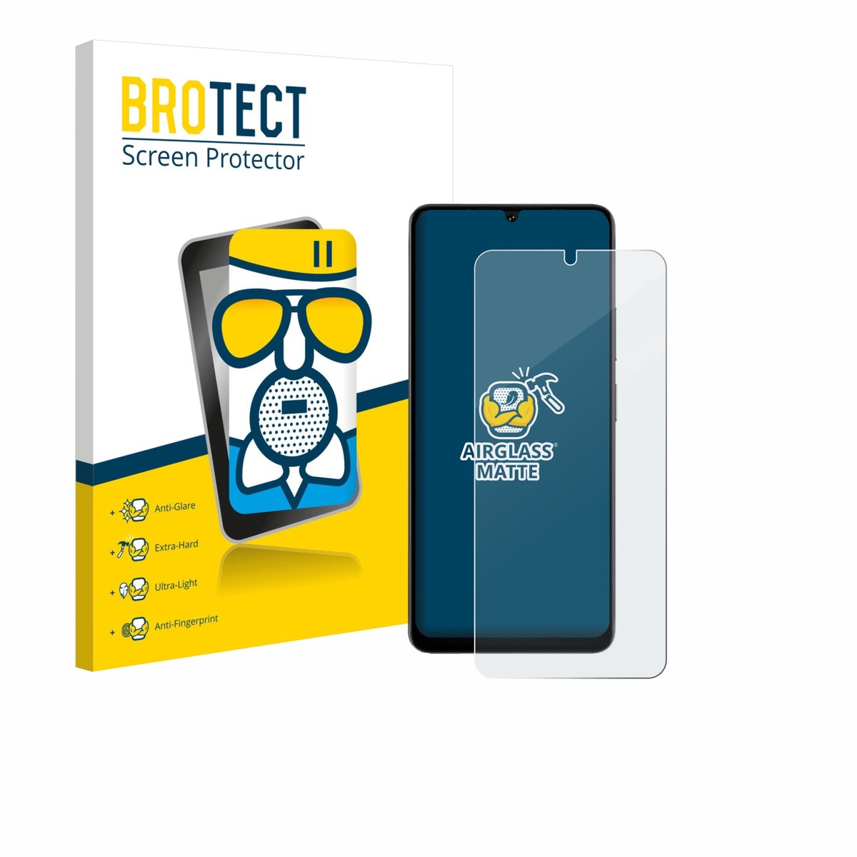 BROTECT - Screenprotector voor Doogee Note 59 Pro - Folie Beschermfolie Beschermglas matte