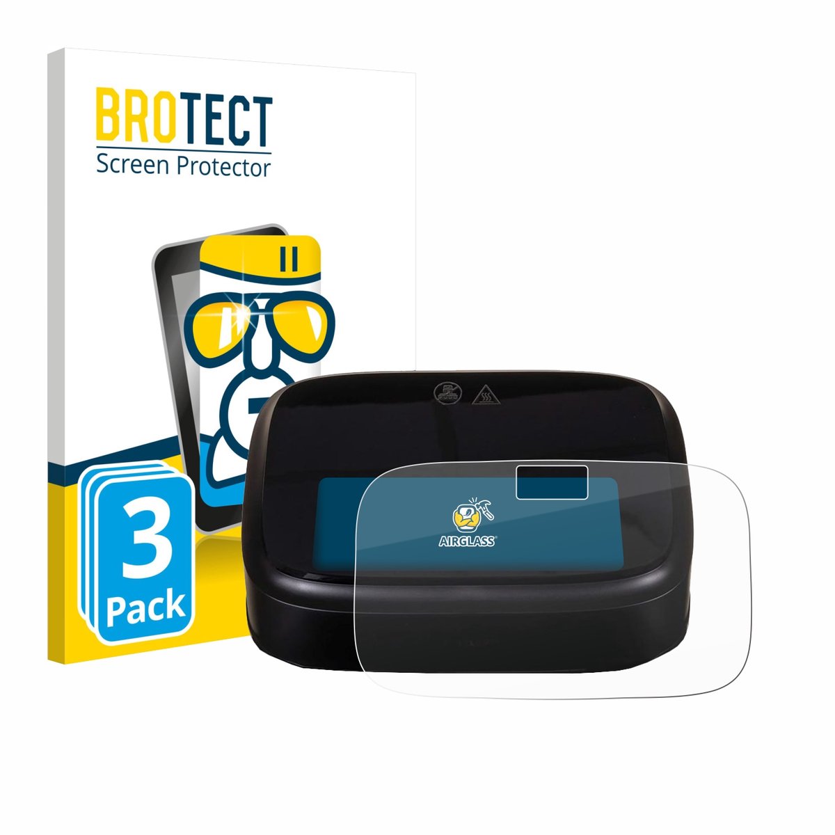 Screenprotector 3 Stuks voor Philips Airfryer 1000 Series Beschermglas transparant