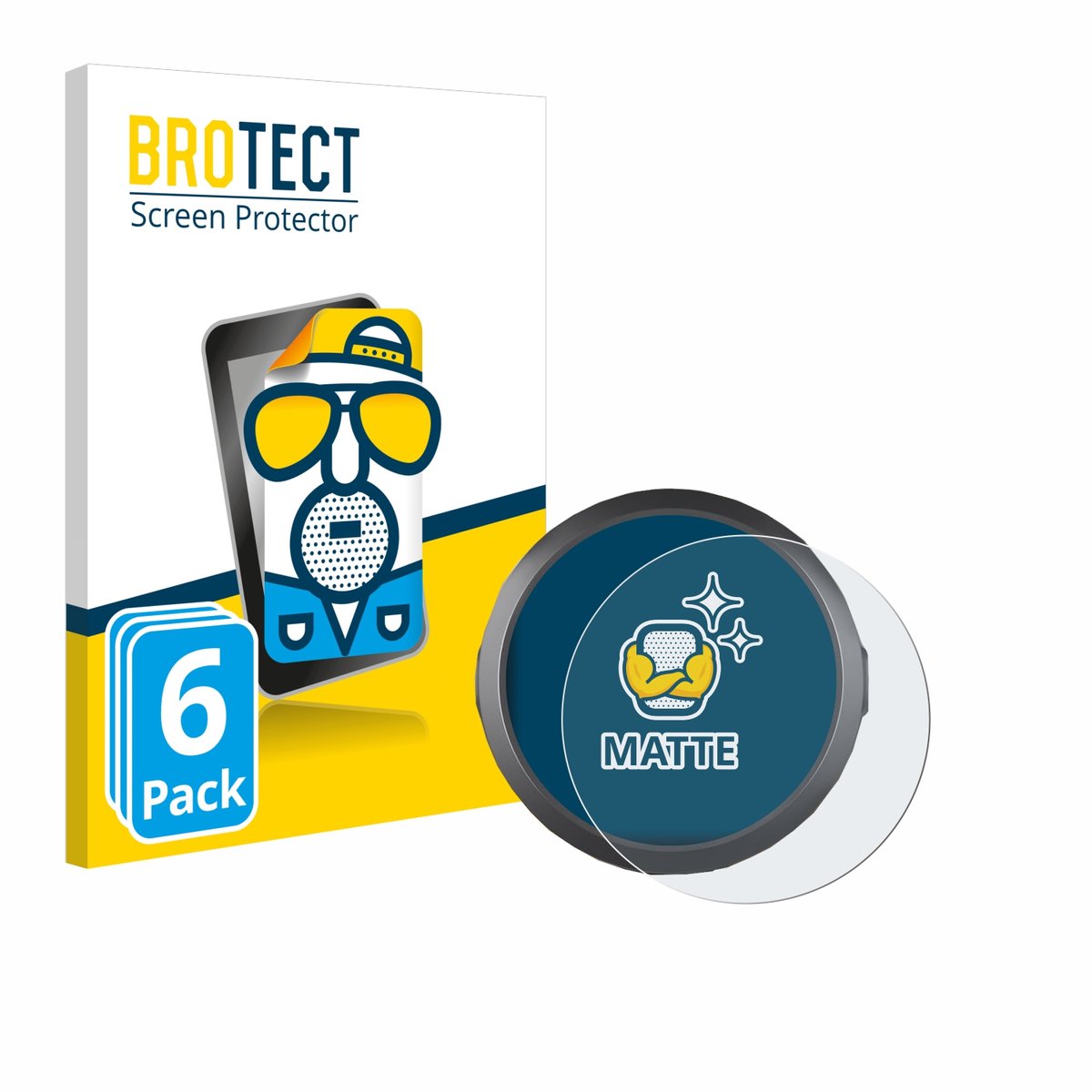 BROTECT - Screenprotector voor AMFUN L3EU 2.2" - Folie Beschermfolie matte 6 Stuks