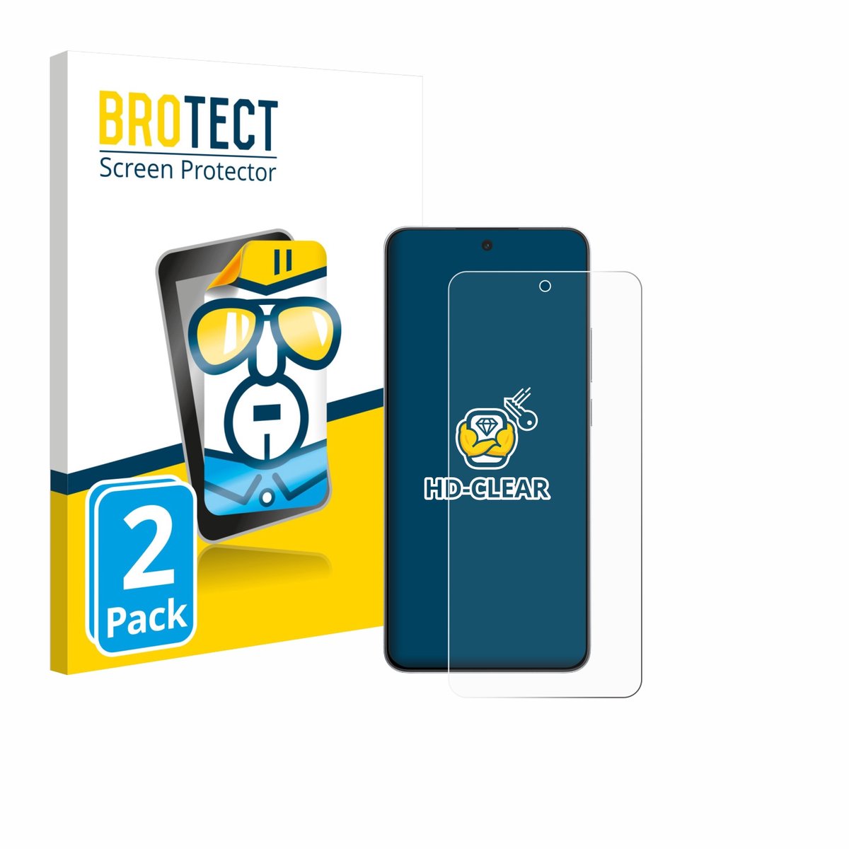 BROTECT - Screenprotector voor OnePlus Nord CE 5 - Folie Beschermfolie transparant 2 Stuks