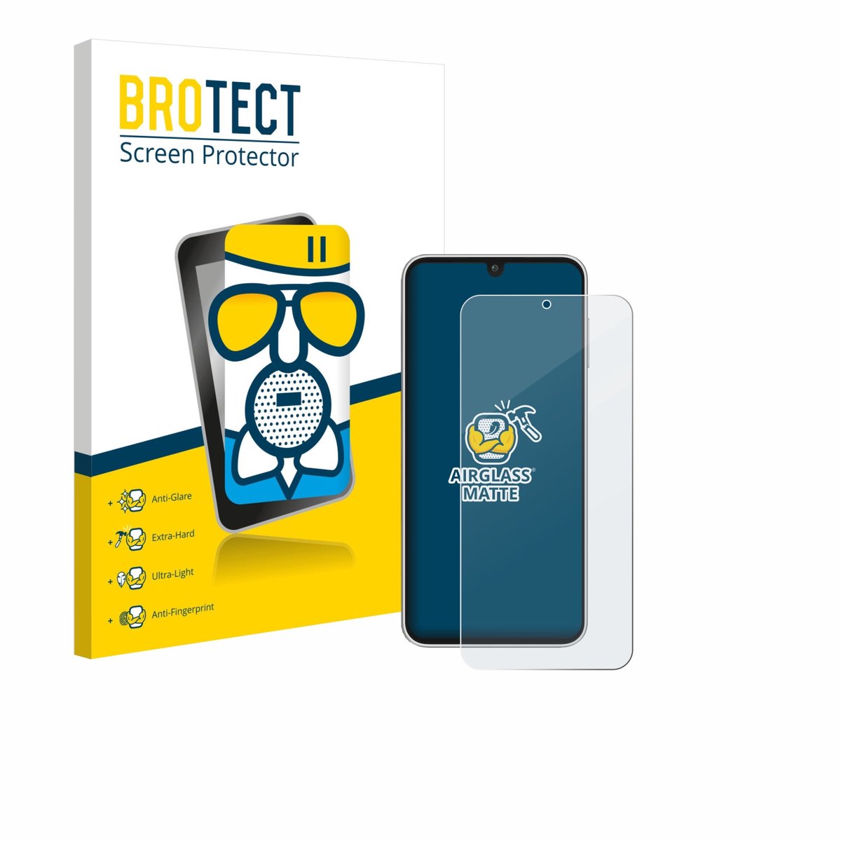 BROTECT - Screenprotector voor Samsung Galaxy F17 - Folie Beschermfolie Beschermglas matte