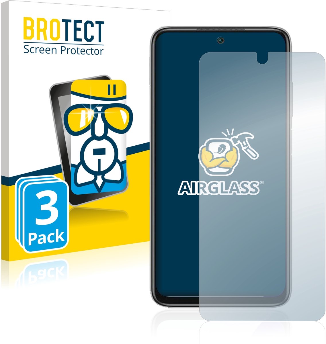 Screenprotector 3 Stuks voor Xiaomi Redmi Note 11 4G Beschermglas transparant