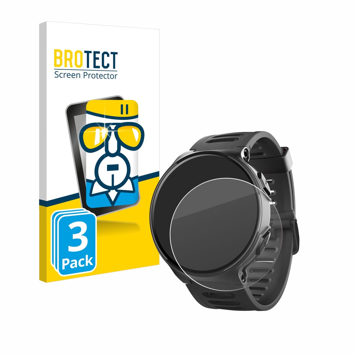 BROTECT - Glas Screenprotector voor Kiprun 500 - Gehard Beschermglas 9H 3 Stuks