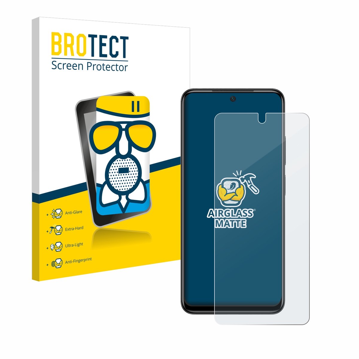 BROTECT - Screenprotector voor Xiaomi Poco M4 Pro - Folie Beschermfolie Beschermglas matte