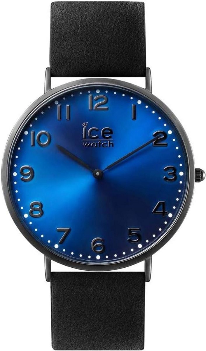 Dameshorloge met Leren en Nylon Bandje Blauw Klein