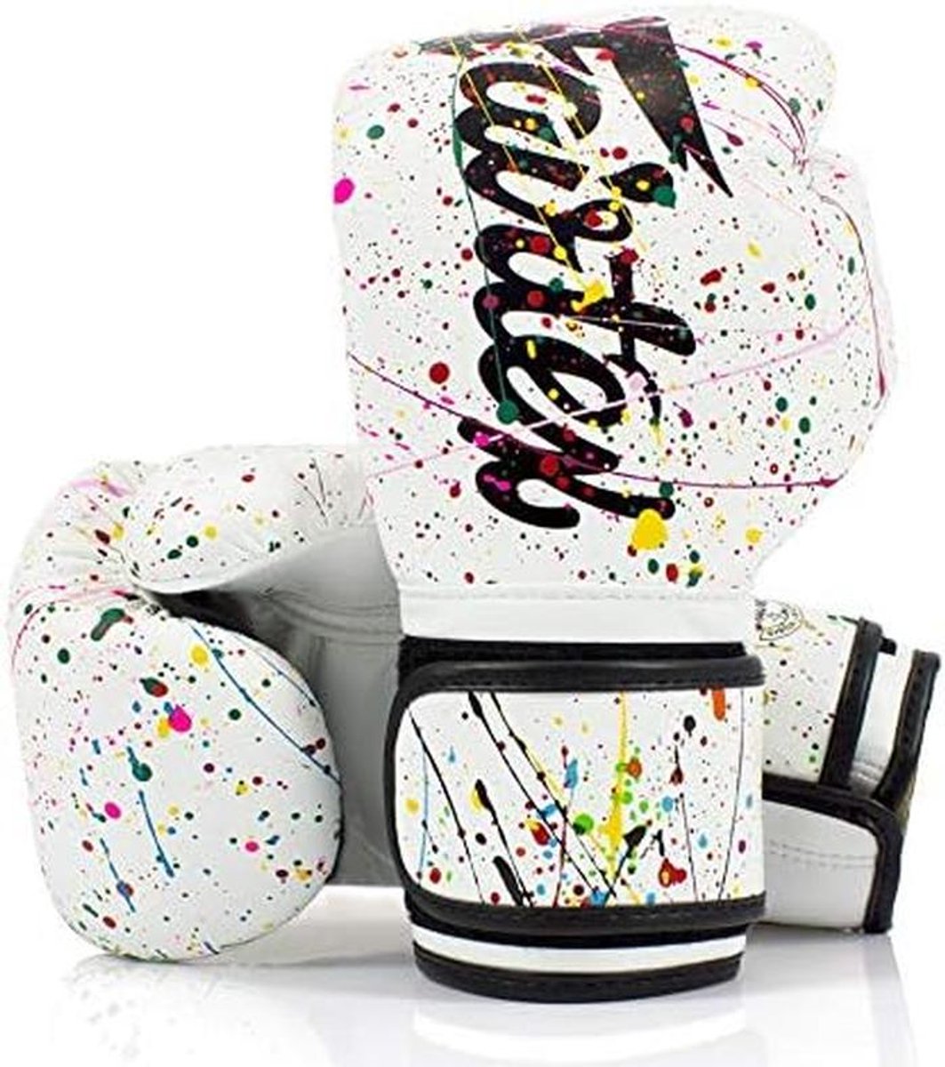 Trainings Boks- en Kickbokshandschoenen Microfiber Uniek Handgeschilderd