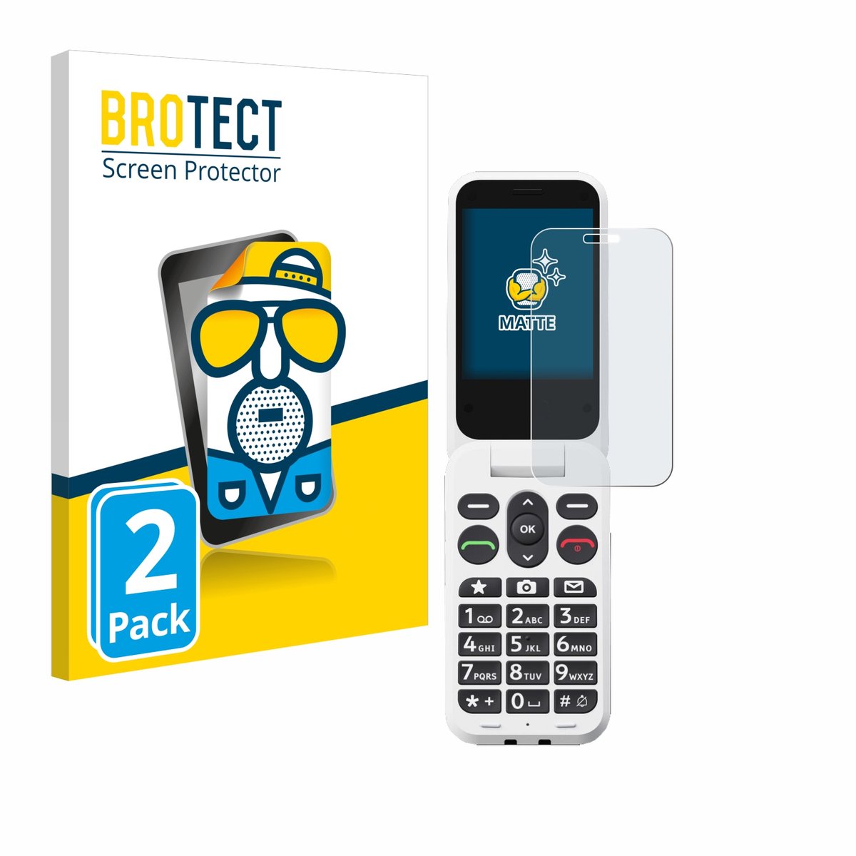BROTECT - Screenprotector voor Doro Leva L20 - Folie Beschermfolie matte 2 Stuks