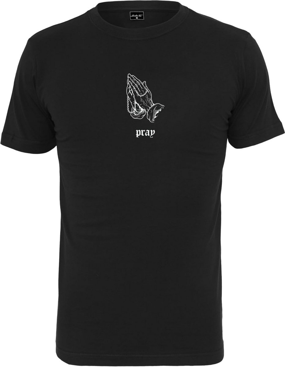 Heren T-Shirt Zwart met Opvallende Opdruk Comfortabel Katoen