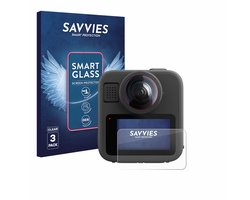 3 Stuks Savvies Screenprotector - geschikt voor GoPro Max 2 - beschermfolie glas transparant