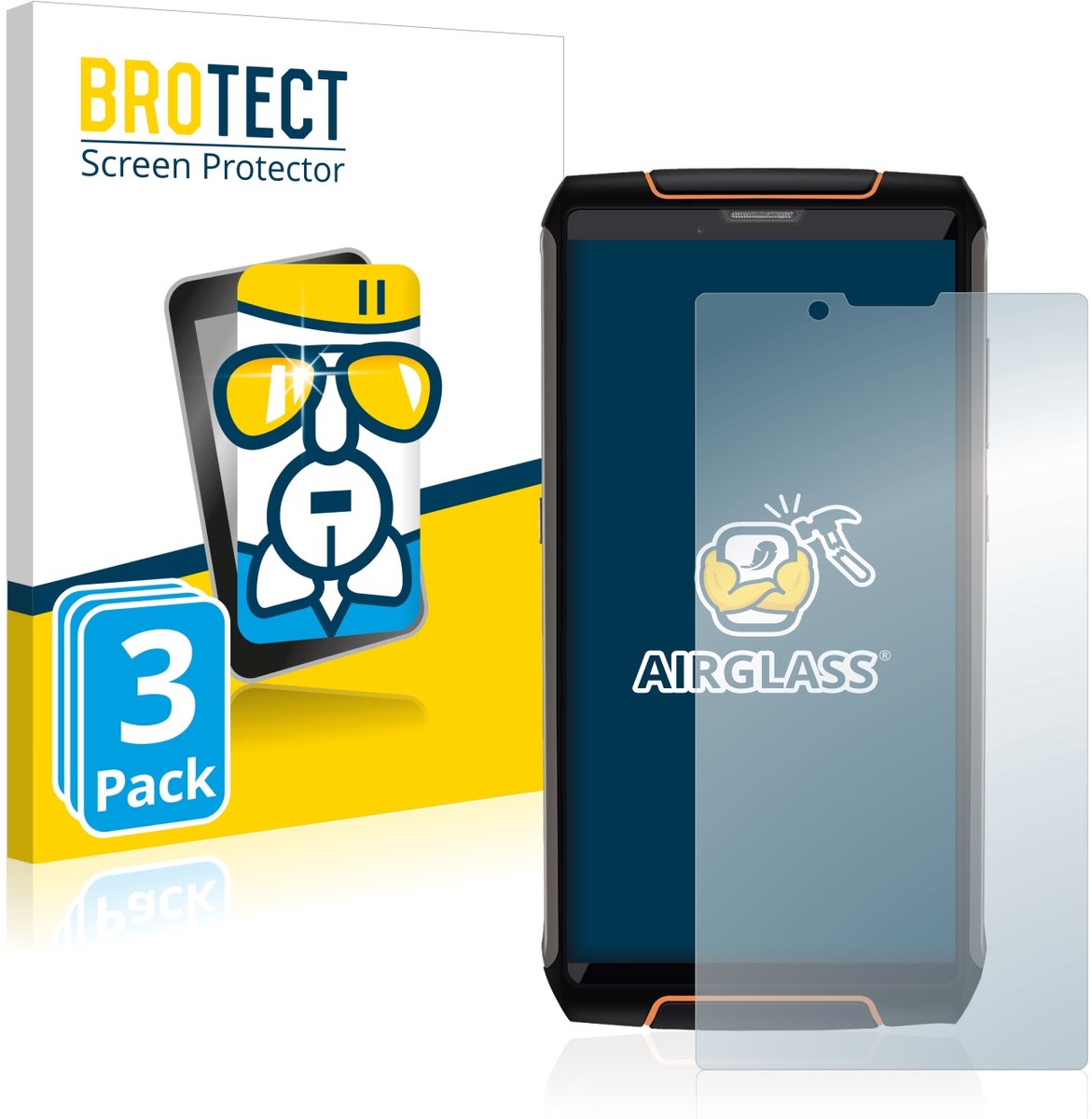 Screenprotector 3 Stuks voor Cubot King Kong 3 Beschermglas transparant