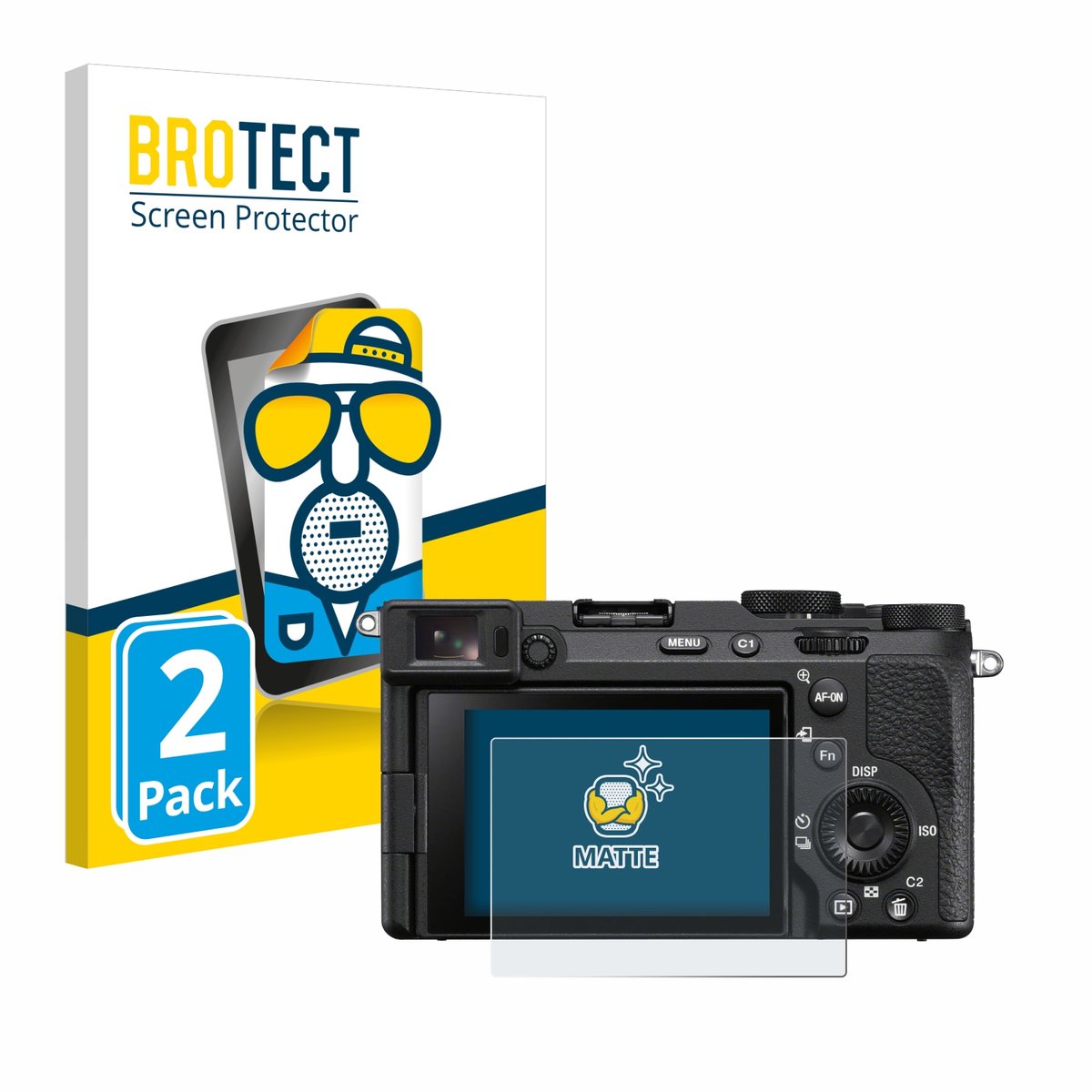 BROTECT - Screenprotector voor Sony Alpha 7CR - Folie Beschermfolie matte 2 Stuks