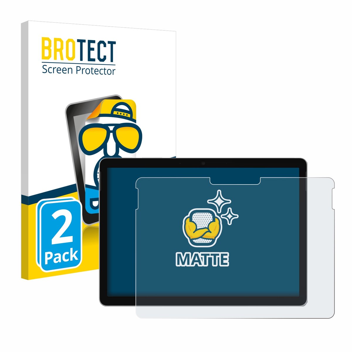 BROTECT - Screenprotector voor Microsoft Surface Go 4 - Folie Beschermfolie matte 2 Stuks