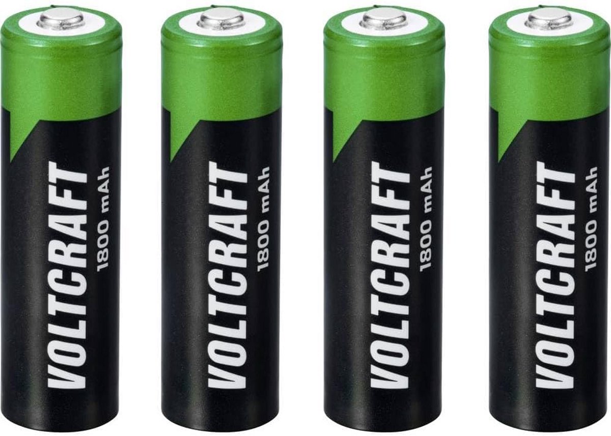 Oplaadbare AA Batterijen (Penlite) NiMH 1800 mAh - Set van 4 Stuks