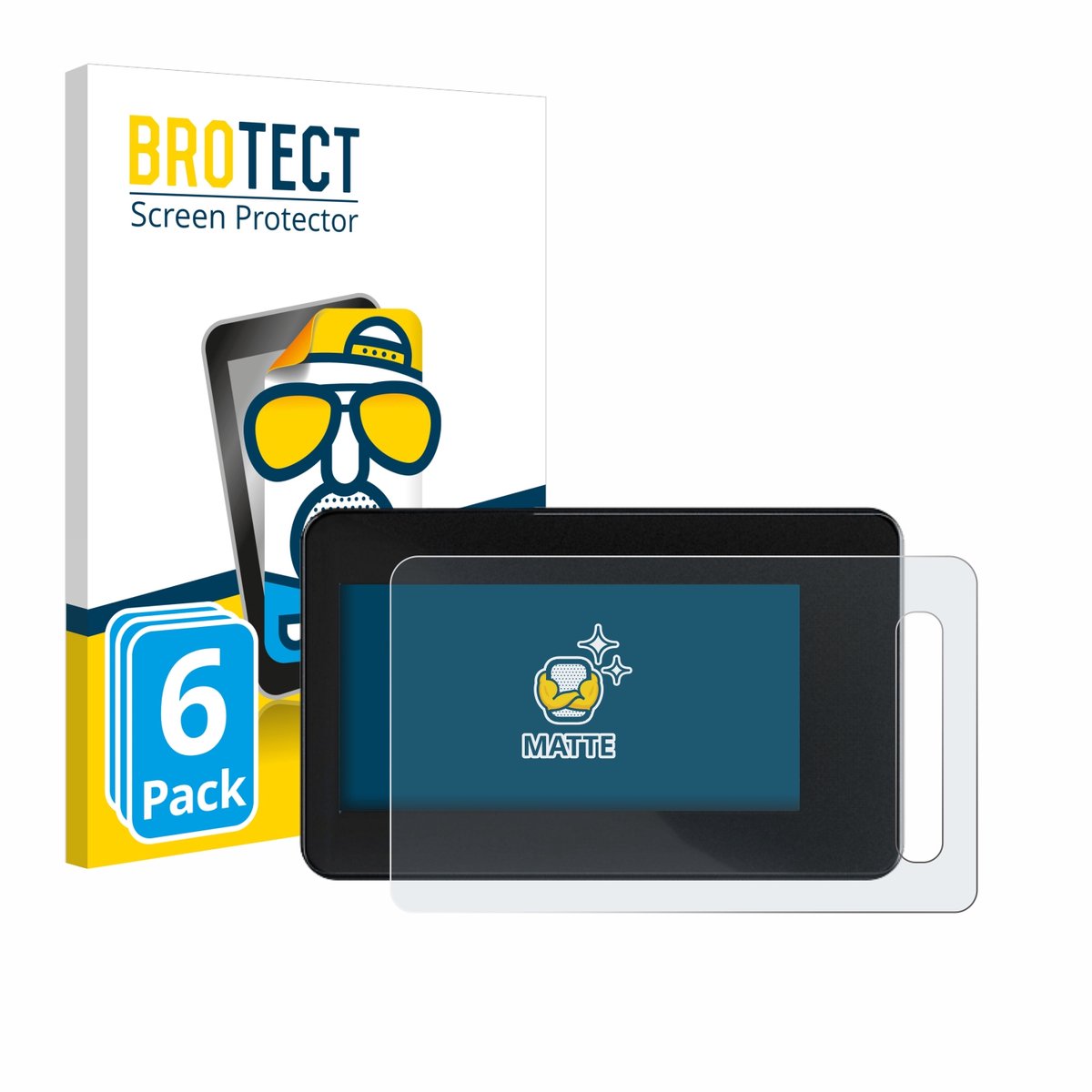 BROTECT - Screenprotector voor Shimano Steps SC-EN600 - Folie Beschermfolie matte 6 Stuks