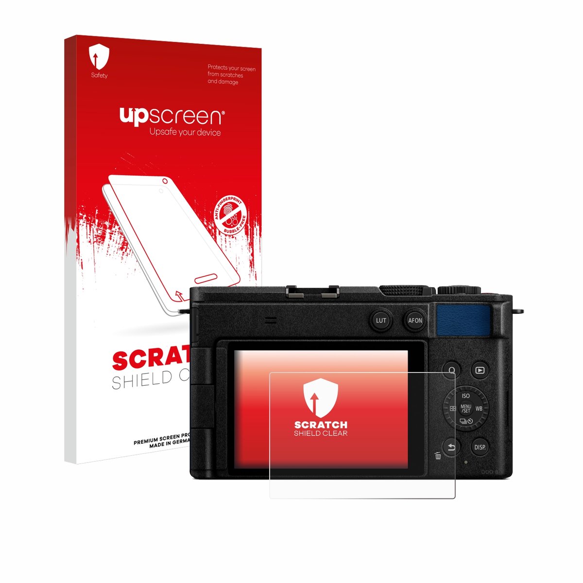 upscreen - Screenprotector voor Panasonic Lumix DC-S9 - Folie Beschermfolie transparant