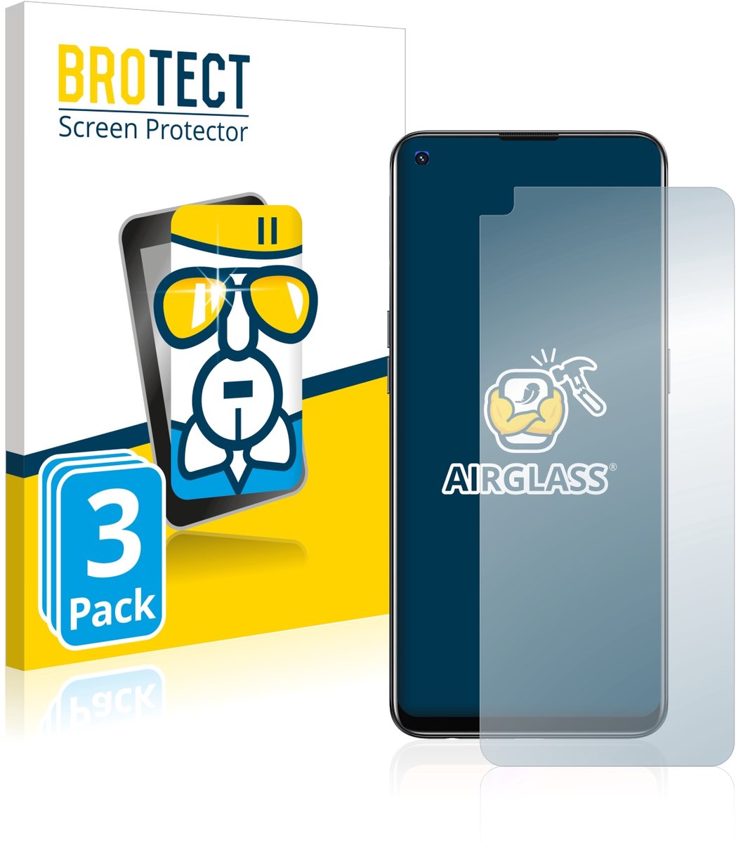 Screenprotector 3 Stuks voor Oppo A94 5G Beschermglas transparant