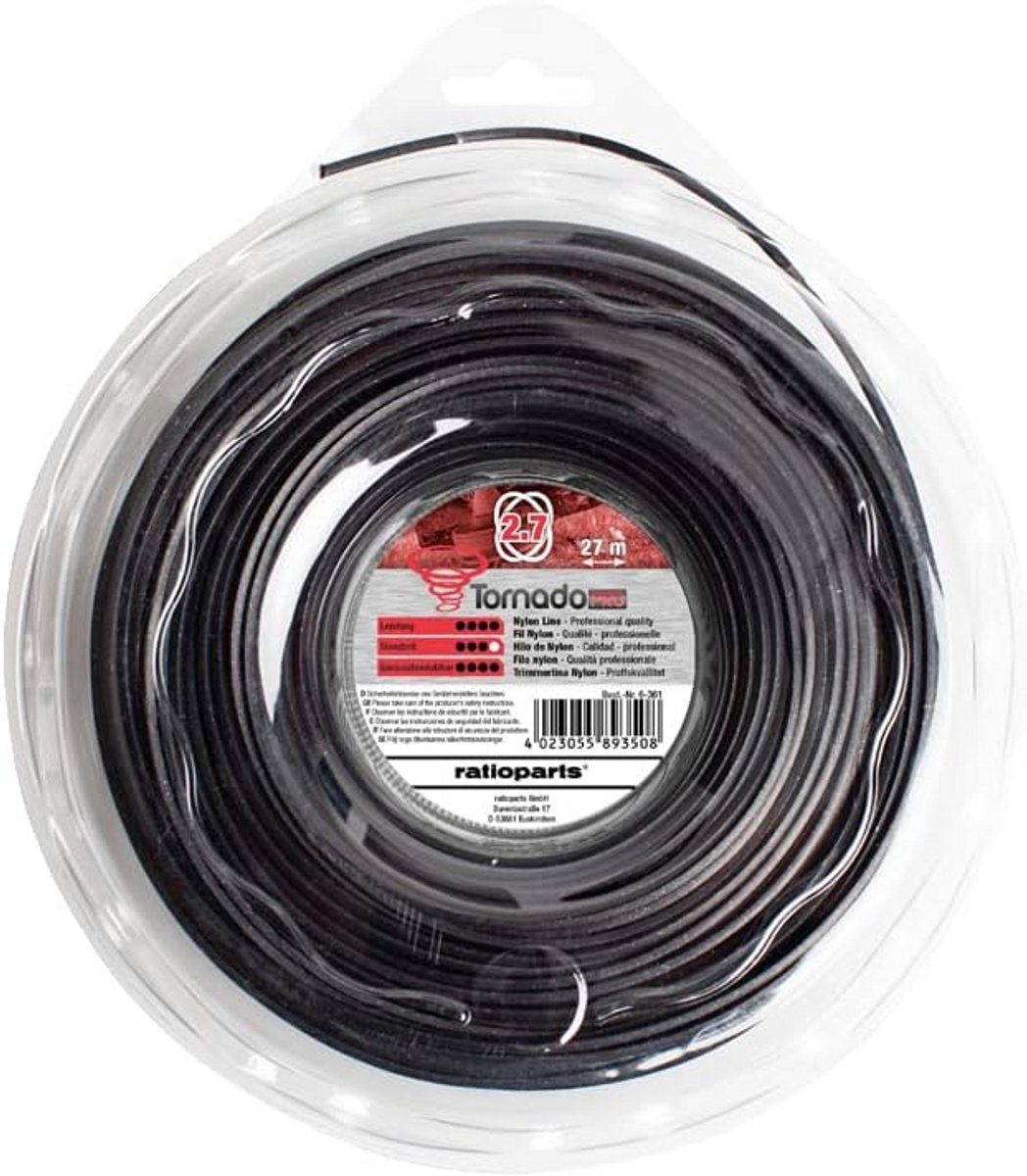 Tondeuse Draad 2,7 mm Copolymeer Trimmerdraad 27 Meter
