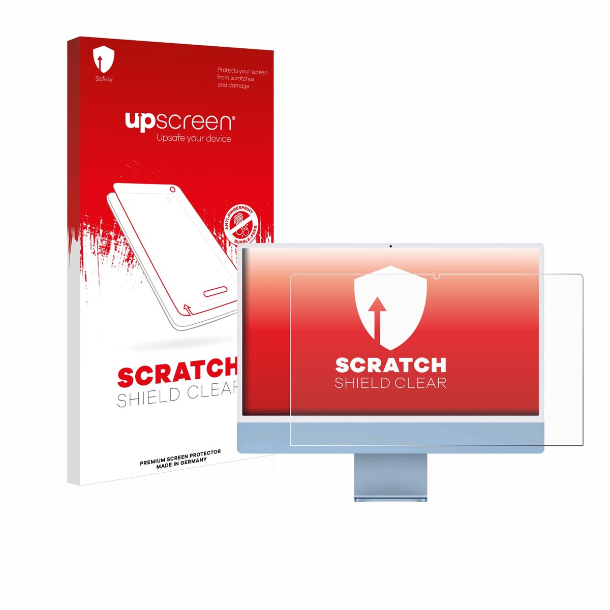 upscreen - Screenprotector voor Apple iMac 24" 2021 - 2024 - Folie Beschermfolie transparant