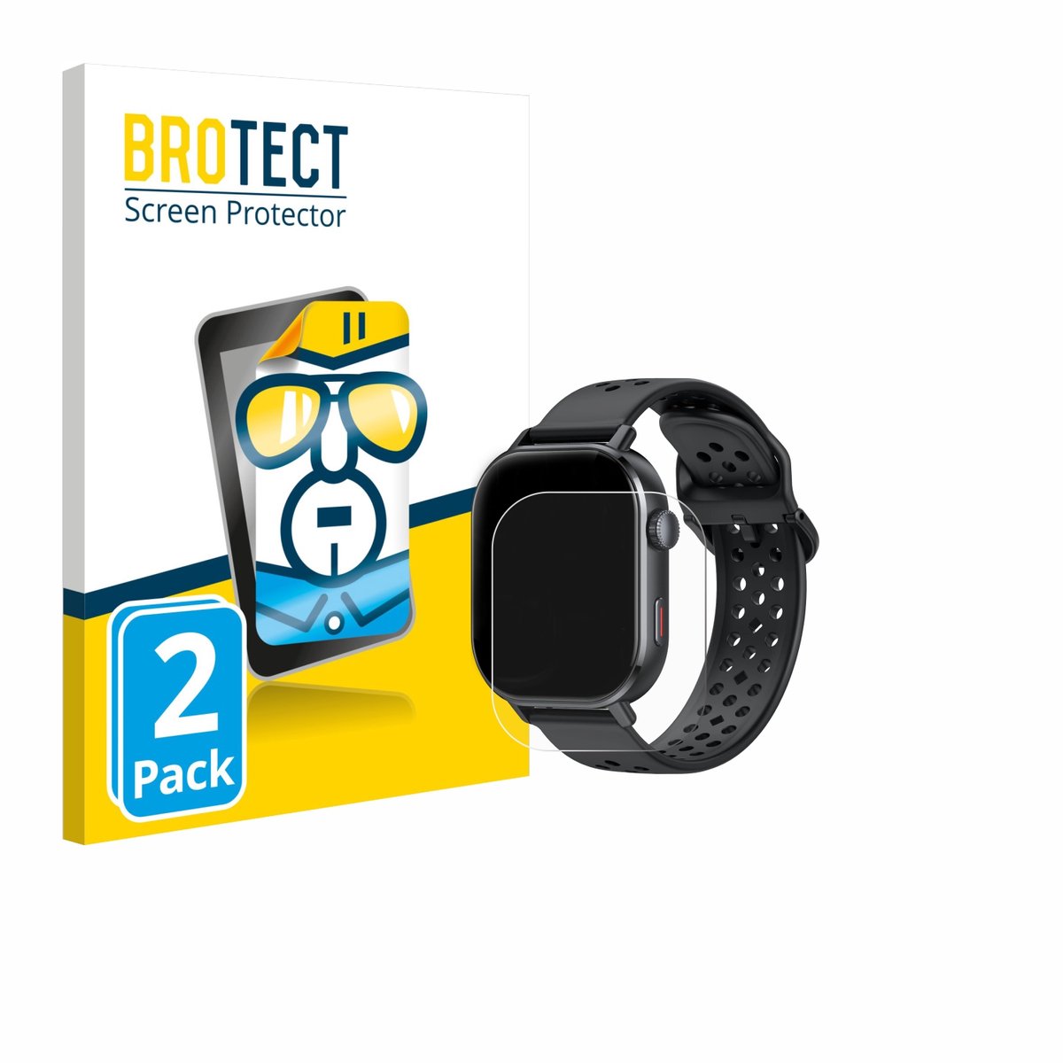 BROTECT - Screenprotector voor Jugeman P131 2.06" - Folie Beschermfolie transparant 2 Stuks