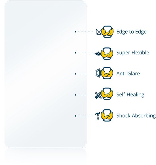 BROTECT - Protection d'écran pour Samsung Galaxy Z Fold 3 5G (Écran intérieur) - Film de protection mat couverture complète (2 pièces)