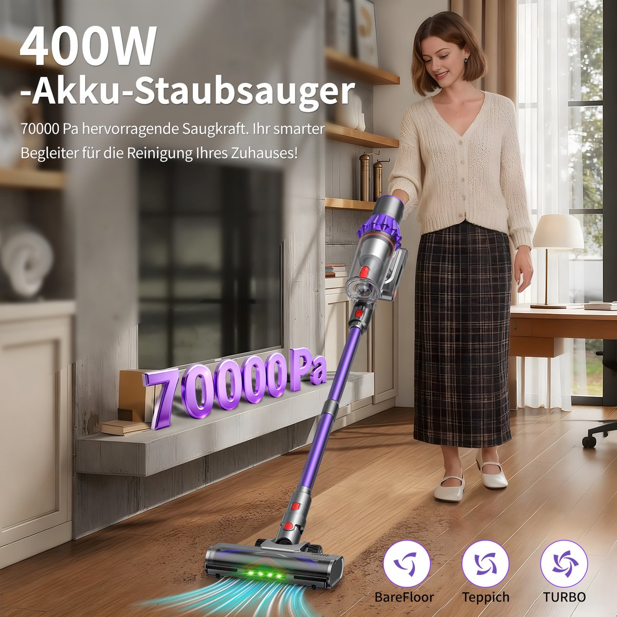 RAYOFI Steelstofzuiger - Steelstofzuiger Draadloos 70000PA - afbeelding 2