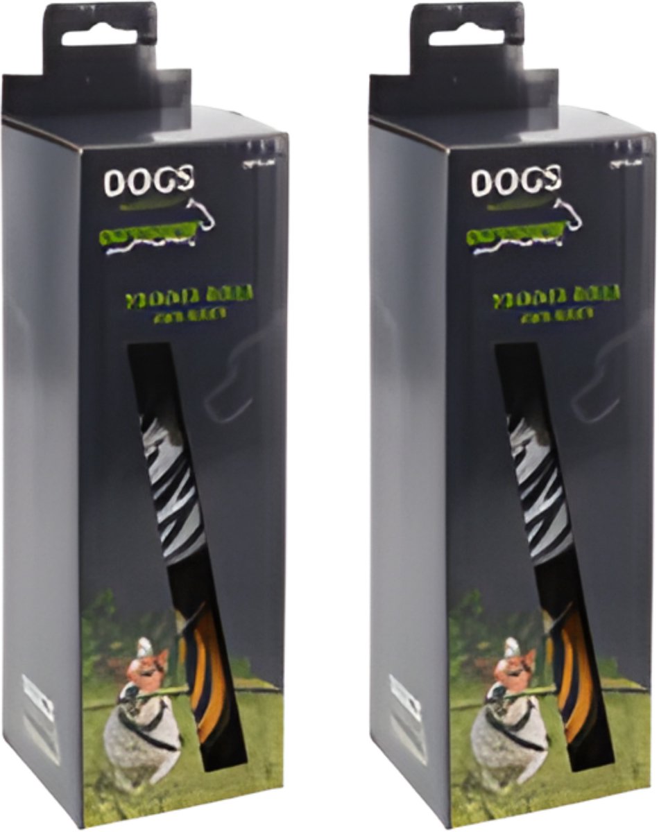 Pets Collection Hondenspeelgoed - 6x - tennisballen - rubber - 6,3 cm - luipaard / zebra / tijger - dierenprint