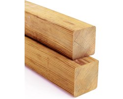 Larikshout Kanthout 120x120 mm Lengte 70 cm Onbehandeld Douglas Dennen Hout