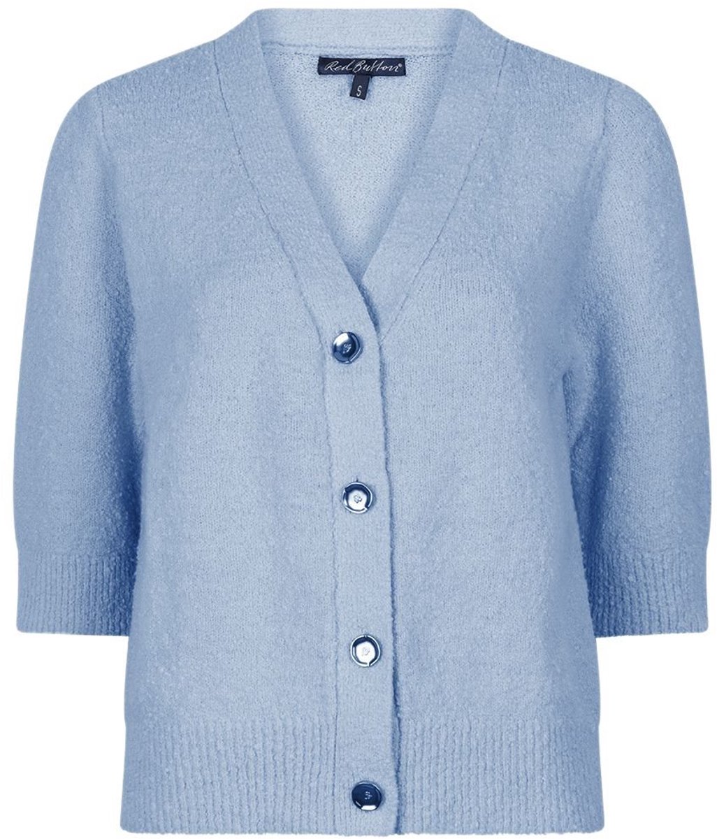 Red Button Popcorn vest L.blau