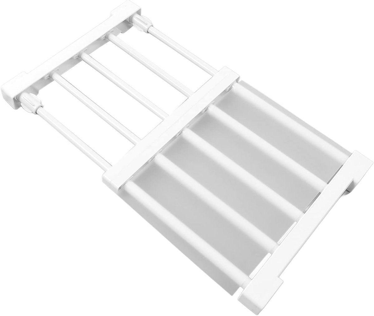 Verstelbare en Uitbreidbare Kastplank voor Extra Opbergruimte in Kast of Garderobe