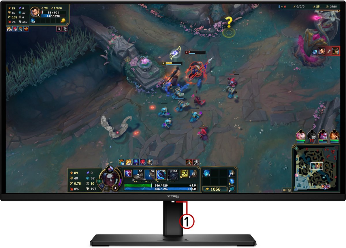 HyperX OMEN OLED 27q Gaming Monitor - 27 Inch QHD - 240Hz - QD-OLED - 0,03ms - NVIDIA G-SYNC