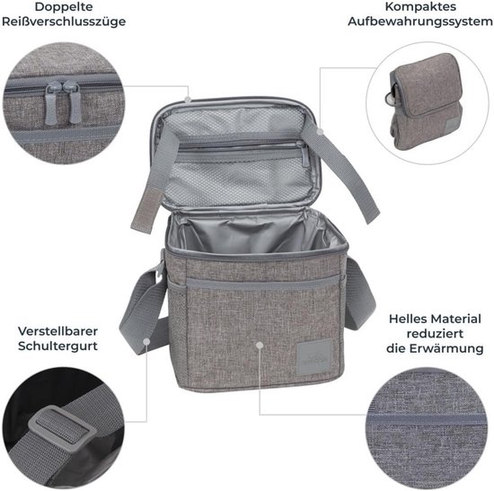 Compacte Koelbox Grijs 5.5 Liter voor Onderweg — afbeelding 5