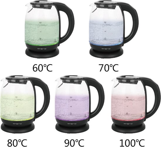 Wiltal Retro Waterkoker Van Roestvrij Staal, Design Waterkoker Van Elektrisch Broodroosterset Retro 2200 W 1 8 Liter Ide Aanbieding 42512287