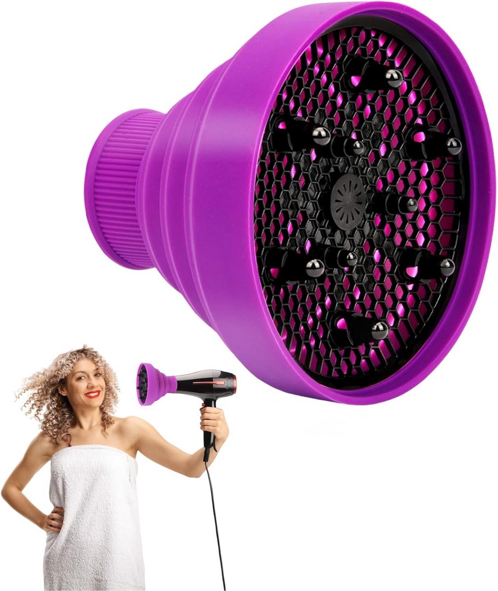 Universele Haardroger Diffuser voor Krullend Haar en Volume